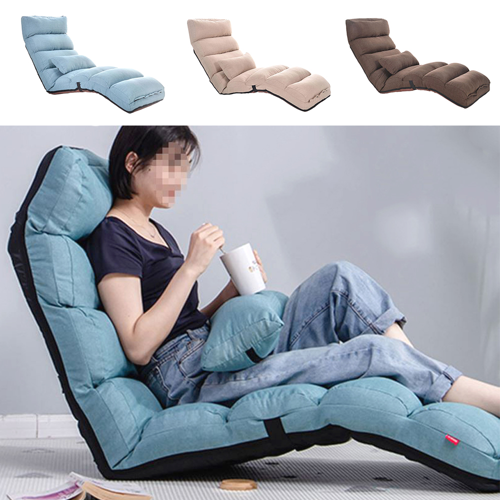 푹신한 1인용 리클라이너 각도조절 허리쿠션 간이 침대 쇼파