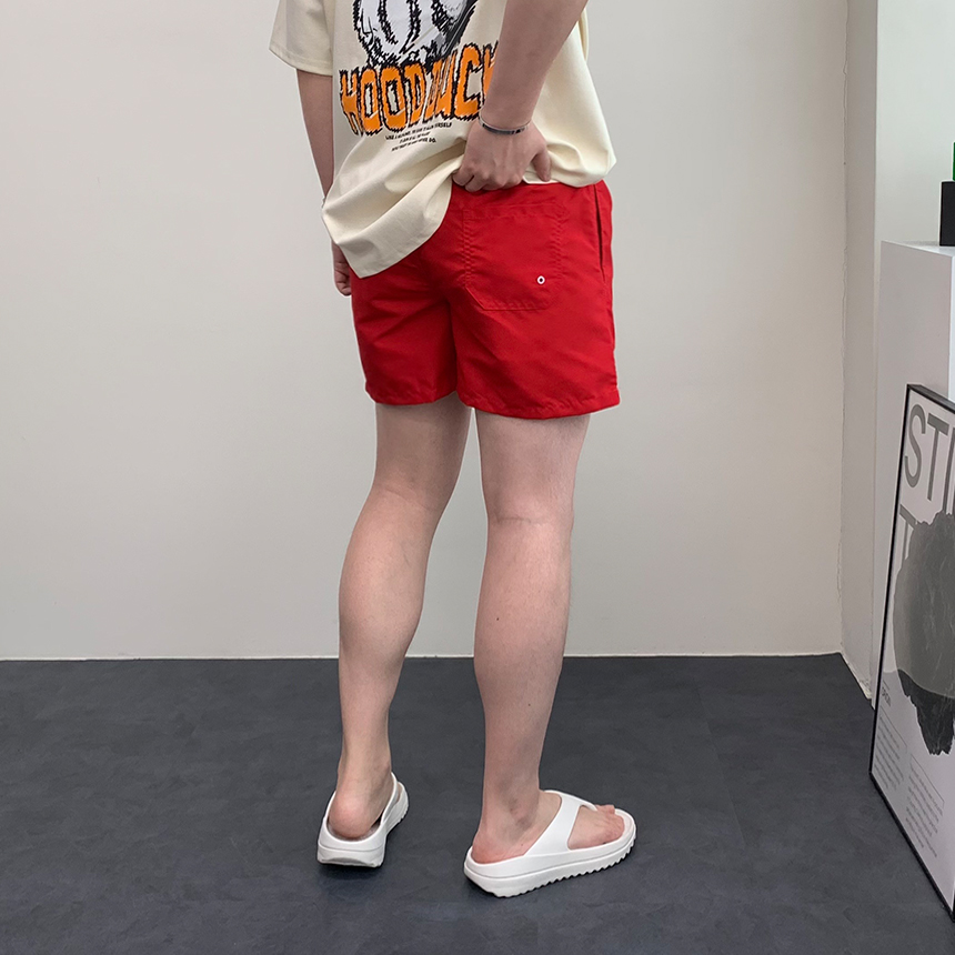 남자 비치 반바지 3부 4부 밴딩 수영복 비치웨어 래쉬가드바지 커플 스윔팬츠 - 상세 이미지 5