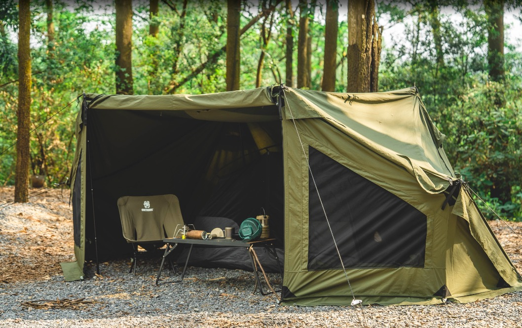 원티그리스 록쉴드 부시크래프트 캠핑 쉘터 A형텐트 2인용 코튼 TC면