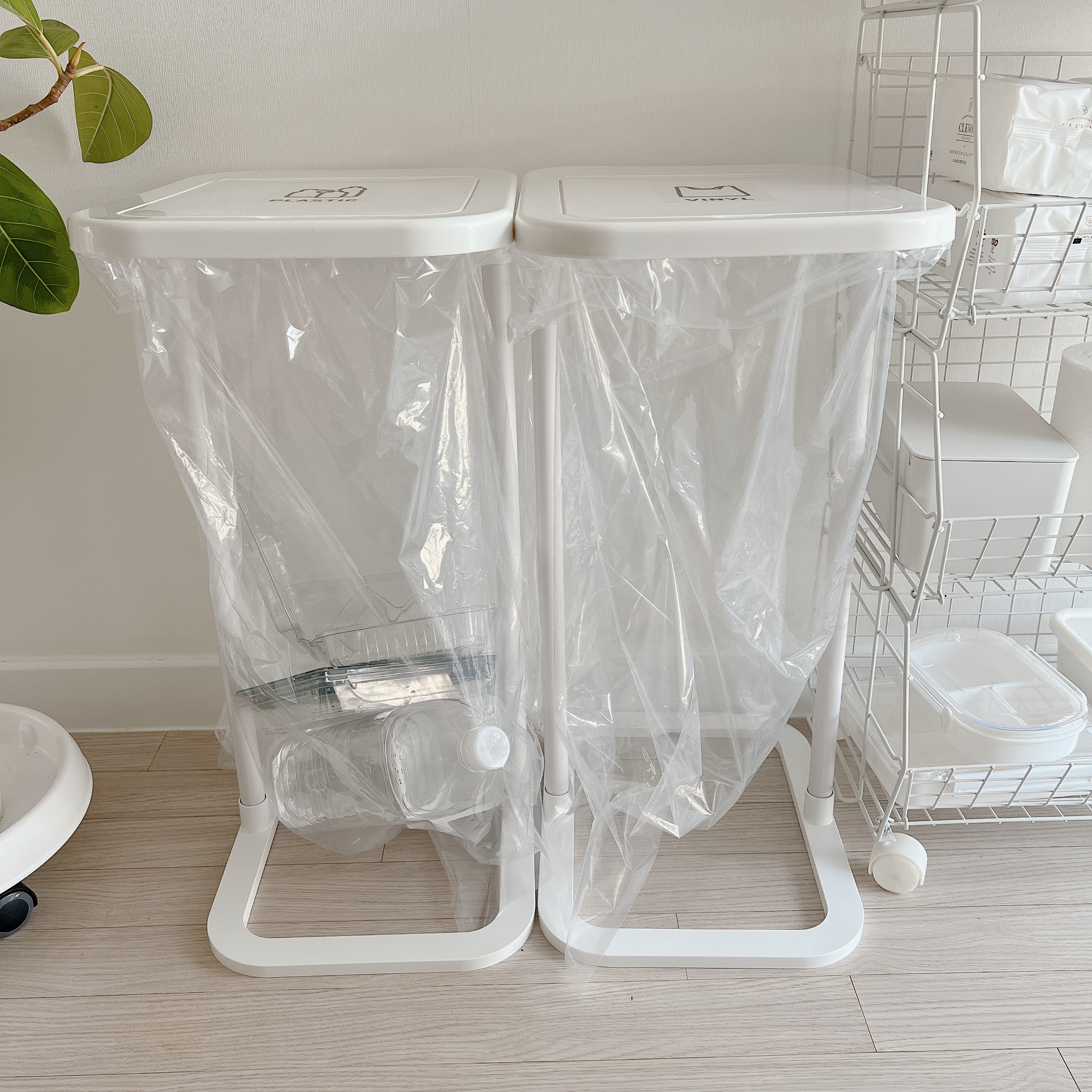 리싸이클 비닐봉투(10p) 분리수거비닐 60L 재활용 쓰레기봉투 대용량