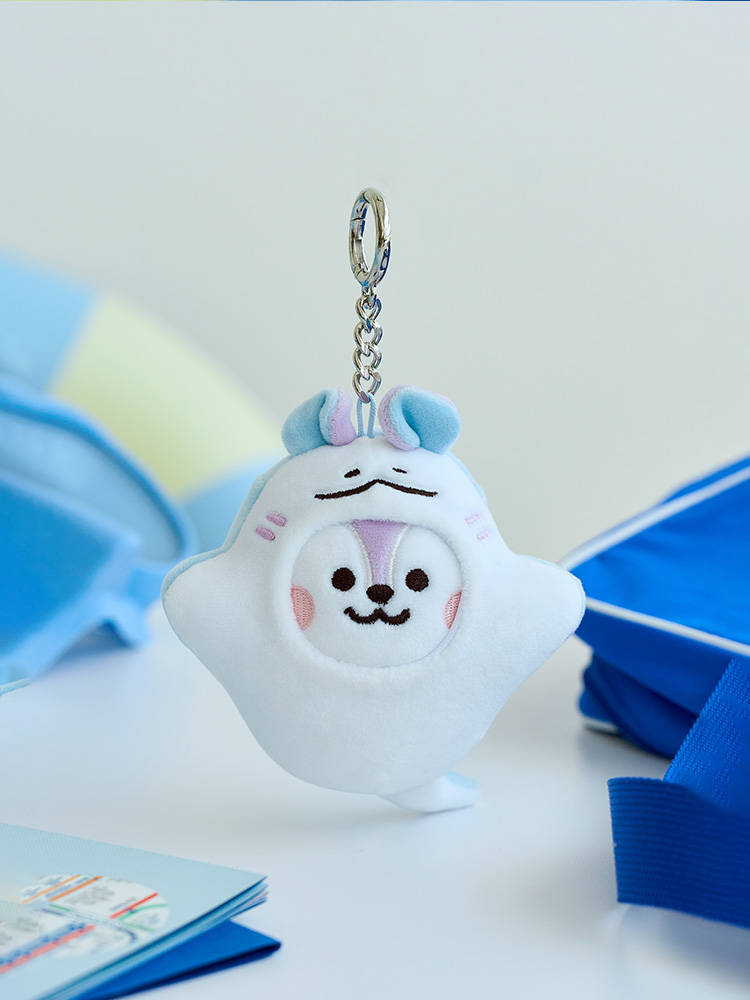 BT21 MANG 베이비 오션프렌즈 미니 인형 키링 : 라인프렌즈
