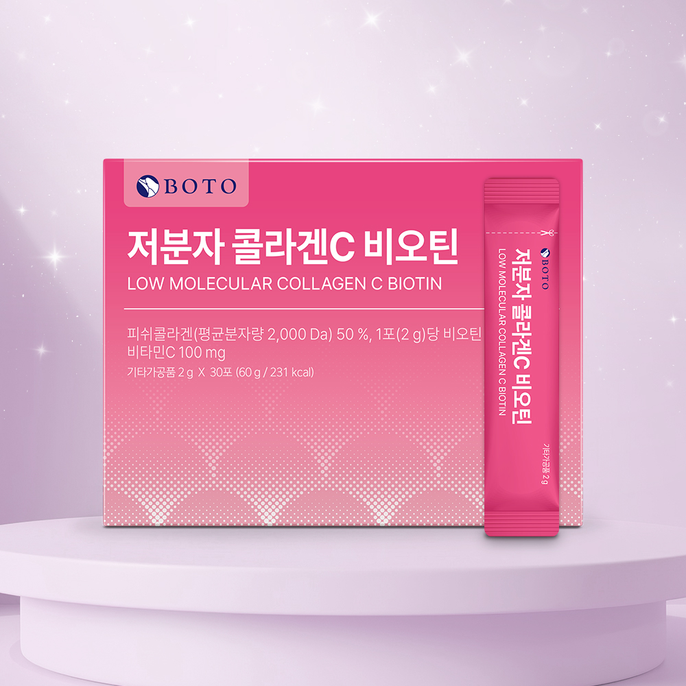 보뚜 저분자 콜라겐C 비오틴 2g 30포 6박스 - 상세 이미지 3