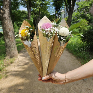 유스풀몰 망고(노랑)아이스크림 꽃다발 생화 꽃택배 꽃배달 싼곳 솔직 후기 | 실사용자 리뷰 분석 - 상품 이미지 2