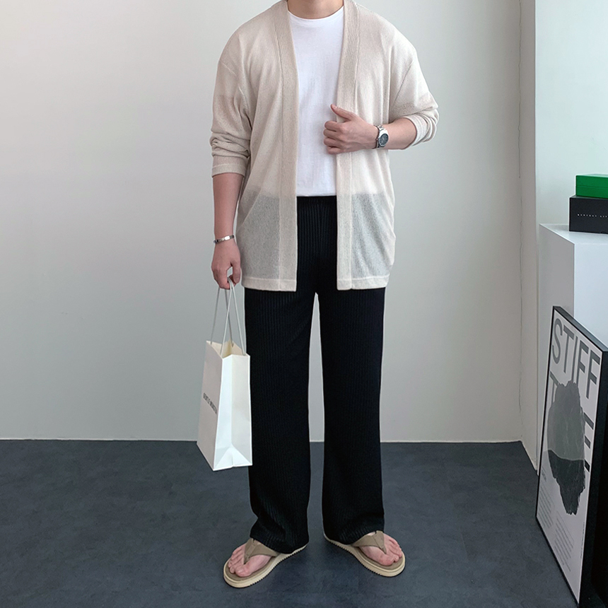 남자얇은가디건 남자여름가디건 - 상세 이미지 3
