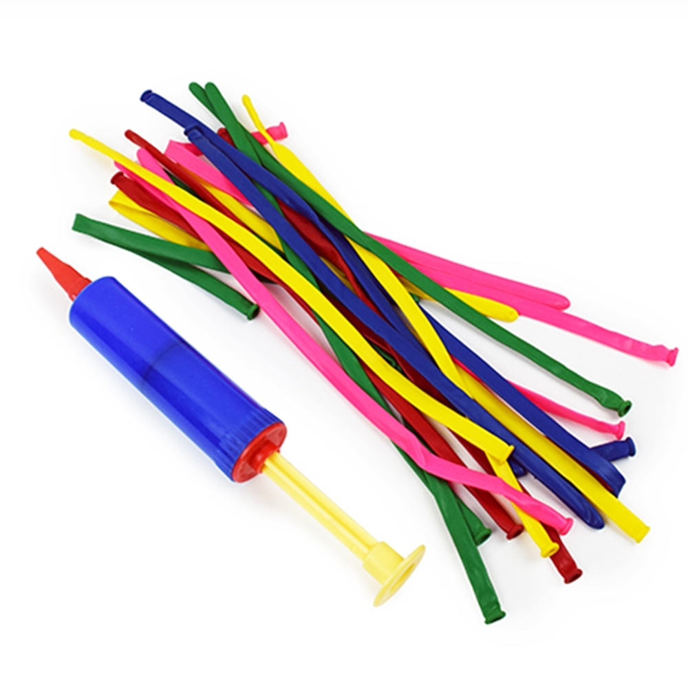 요술풍선 생일파티 이벤트 꽃다발 아트 막대풍선 펌프포함 18p