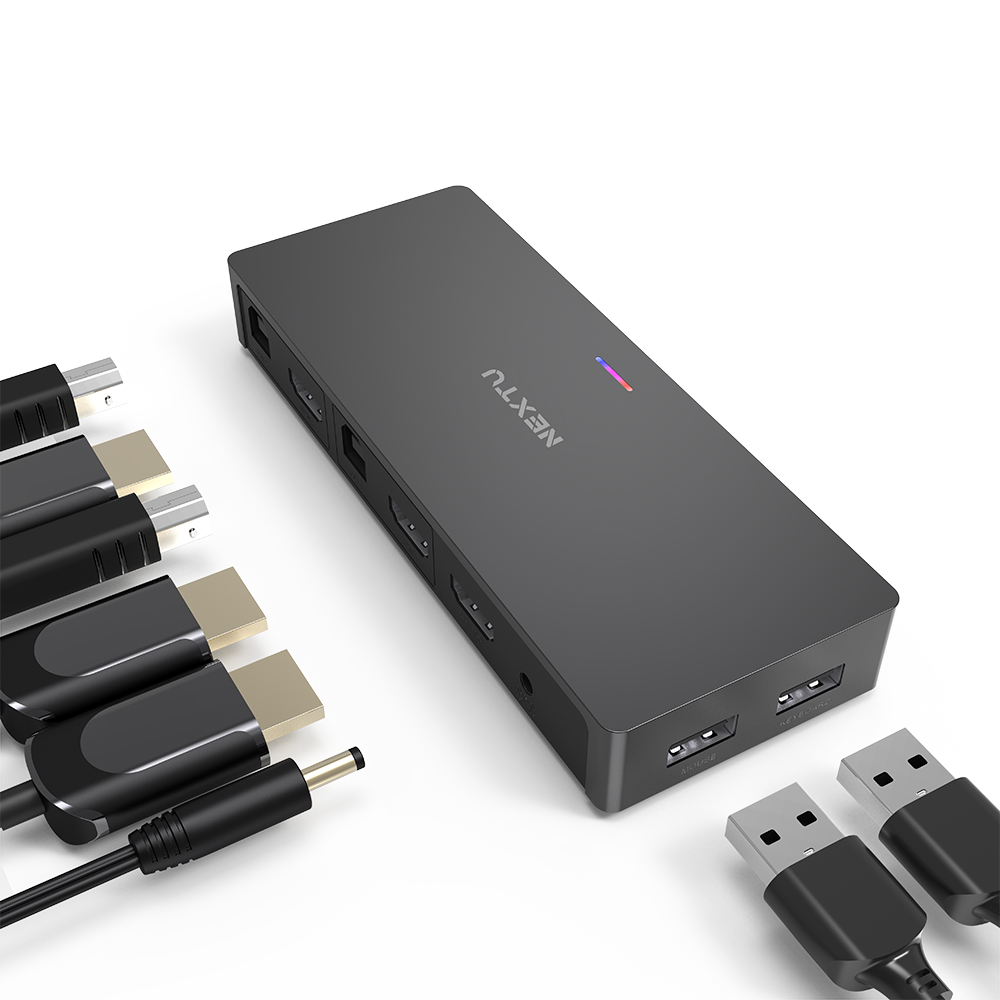 [리퍼제품] USB-C to DUAL 디스플레이 4K UHD KVM스위치 7602KVM-4K BLACK - 상세 이미지 5