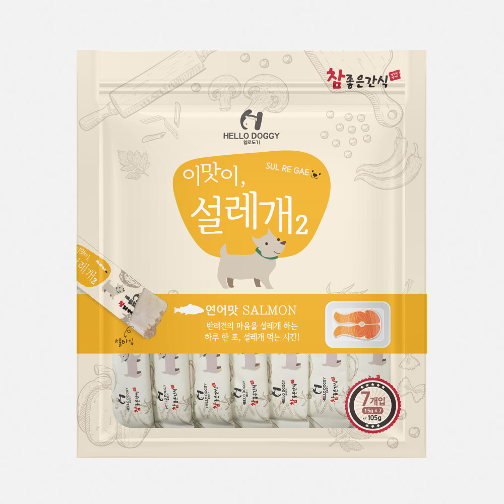 헬로도기 설레게 설레개 강아지츄르 강아지유동식 짜먹는간식 7p 소고기 - 상세 이미지 4