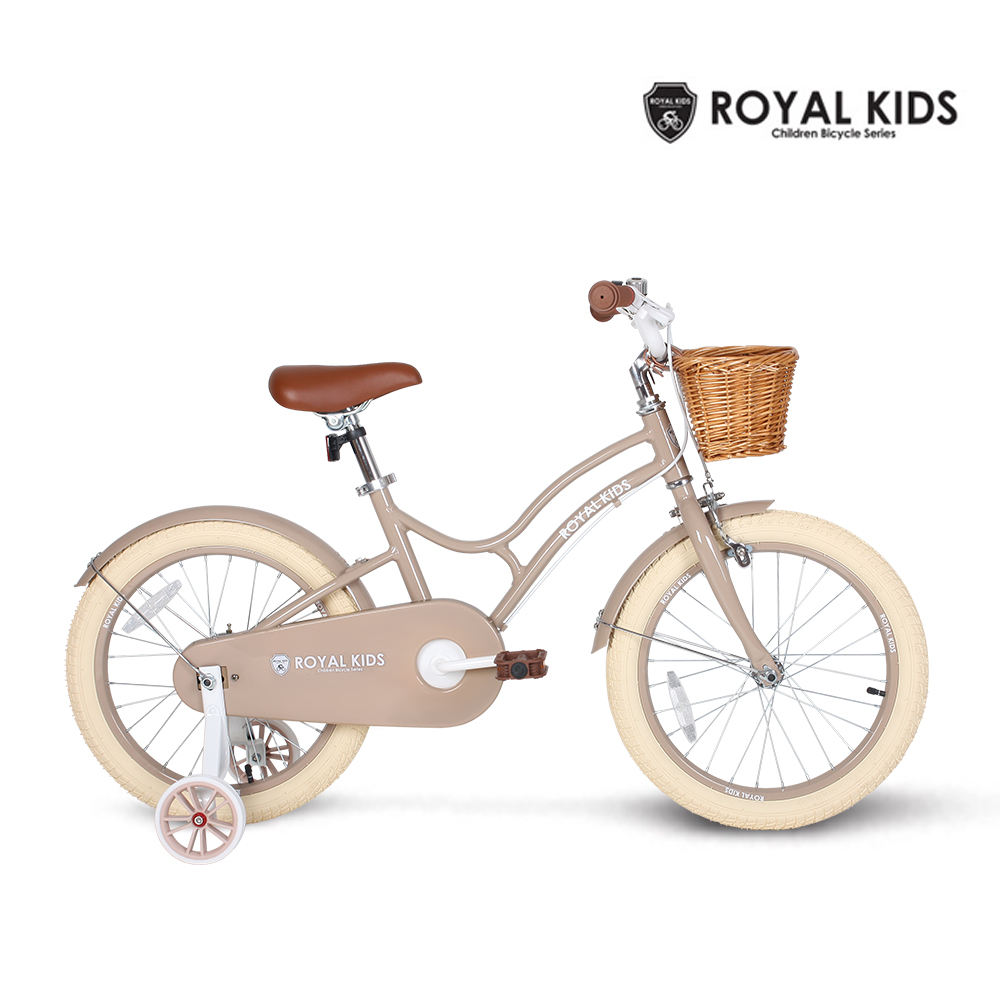 로얄키즈 클래식 밀크티 16사이즈 어린이자전거 유아 네발자전거 4살 5살 6살 7살