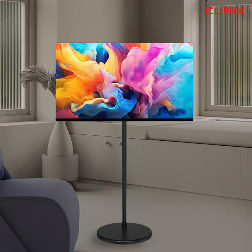 무빙큐빅스 블랙에디션 삼탠바이미 68.58cm(27인치) FHD 스마트티비 셋트 이동식 TV 삼텐바이미 중소바이미