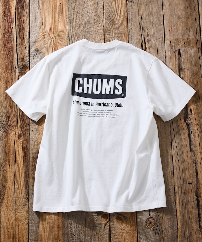 CHUMS 첨스 x 프릭스 스토어 히스토리 백 프린트 반팔 티셔츠 4컬러 - 상세 이미지 4