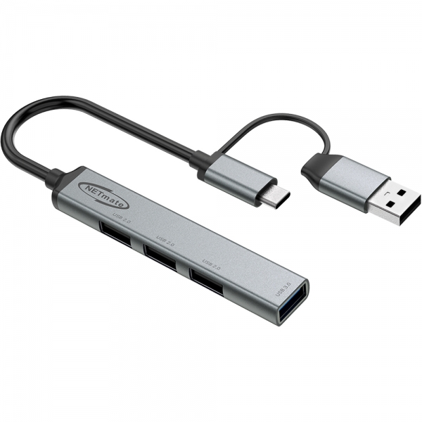 C타입 M1 M2 M3 M4 맥북에어 아이맥 맥미니 USB 멀티포트 허브 2in1 4포트 - 상세 이미지 2