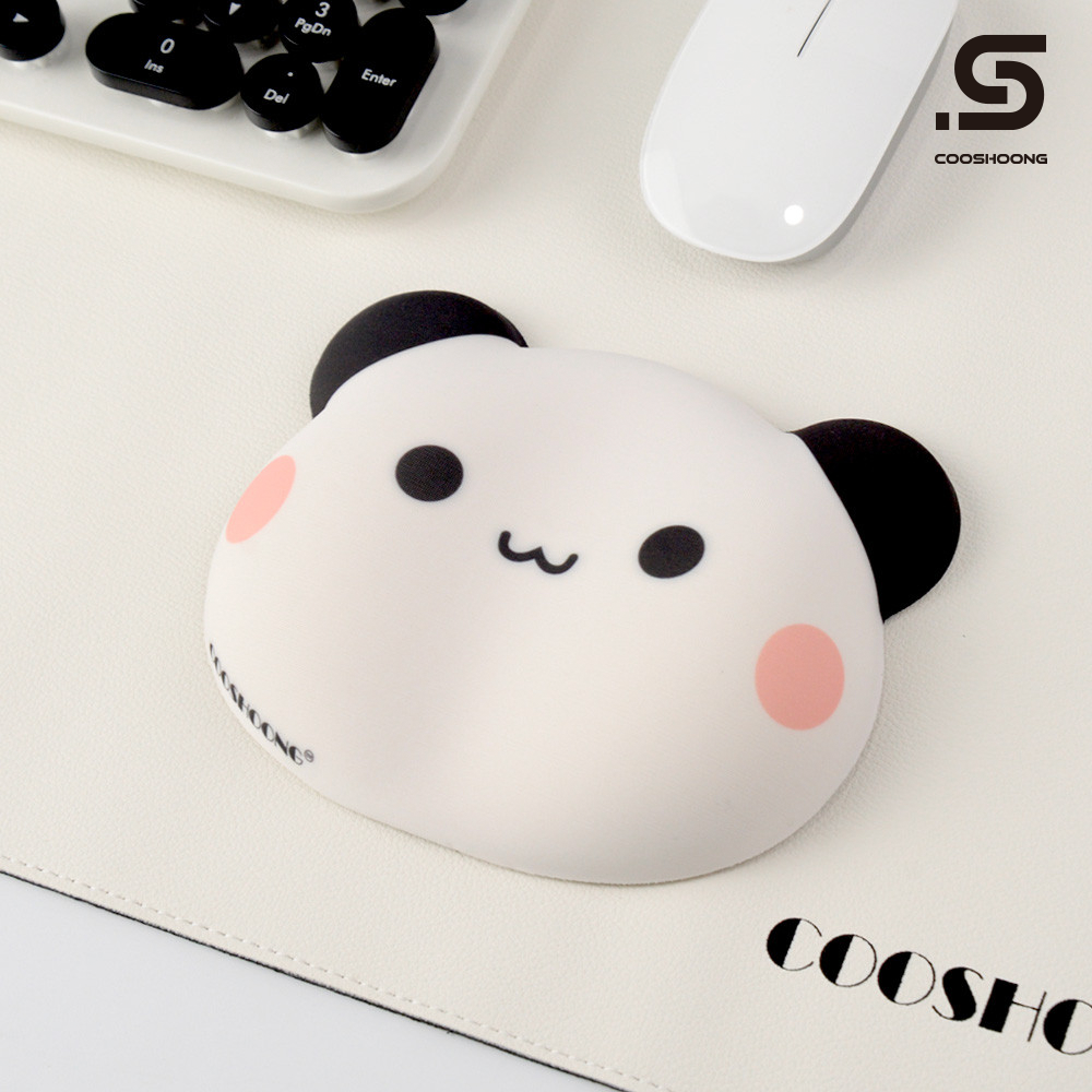 쿠슝 판다 팜레스트 마우스 손목 받침대 곰 마우스패드 손목 보호대 쿠션 - 상품 이미지