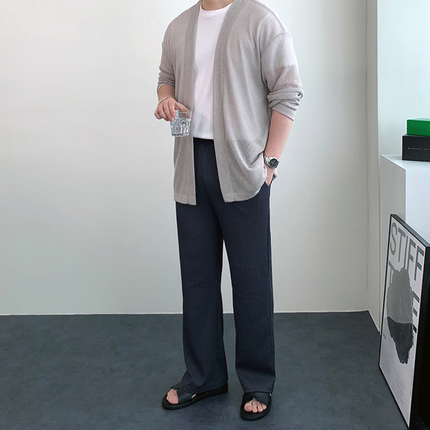 남자얇은가디건 남자여름가디건 - 상세 이미지 4