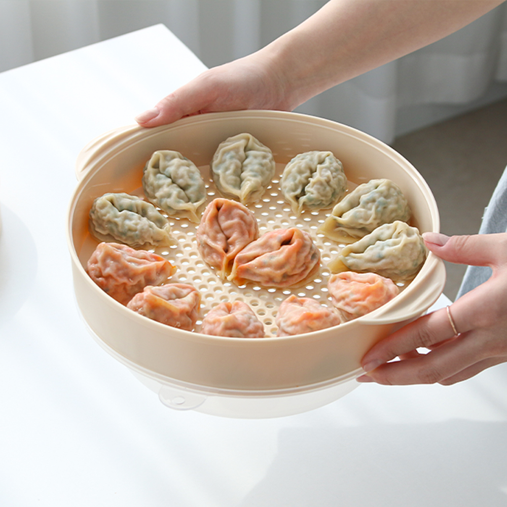 스팀 전자레인지 만능찜기 계란찜 양배추 라면기 찜기 세트 - 상세 이미지 5