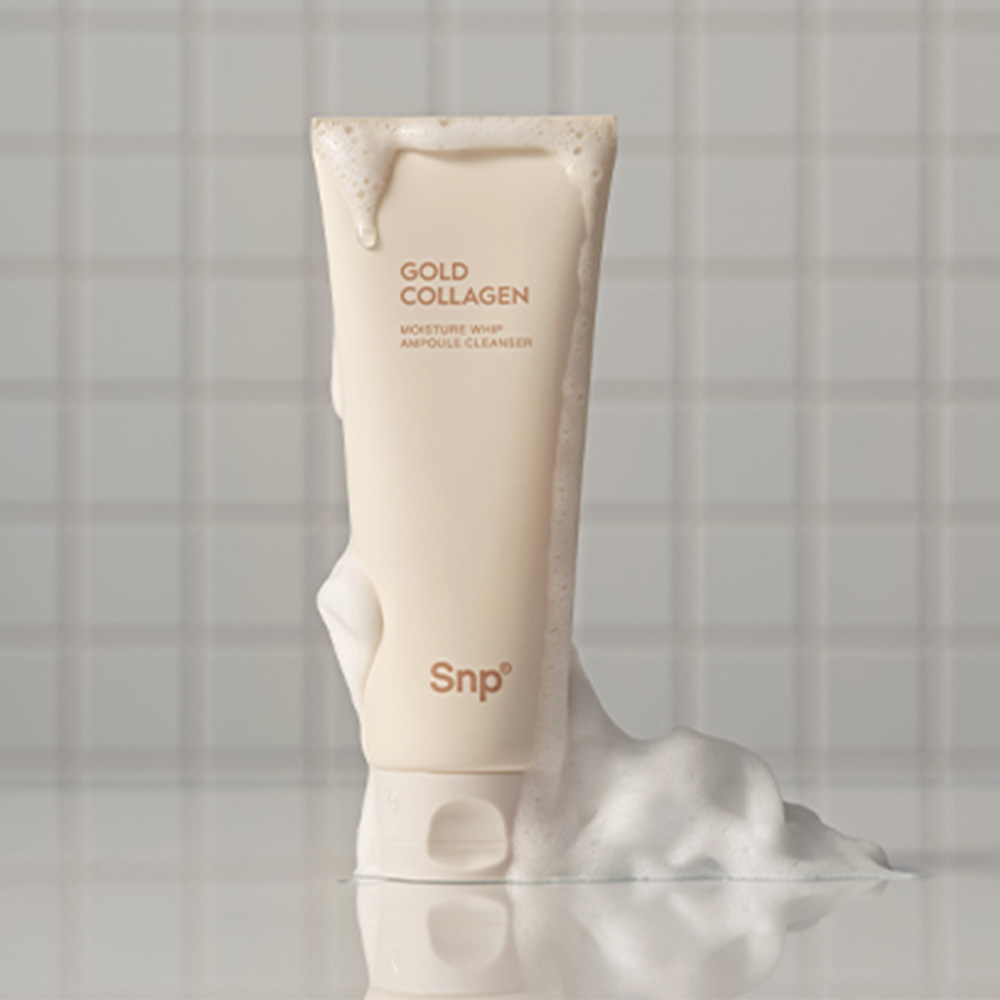 Snp 골드 콜라겐 모이스처 휩 앰플 클렌저 150ml - 상세 이미지 4