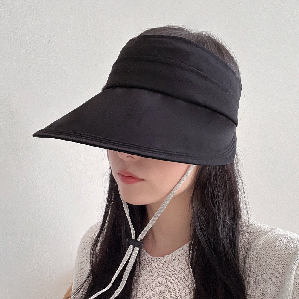동대문모자 코튼 여성 썬캡 바이저 밴딩 햇빛차단 챙모자 이미지 8