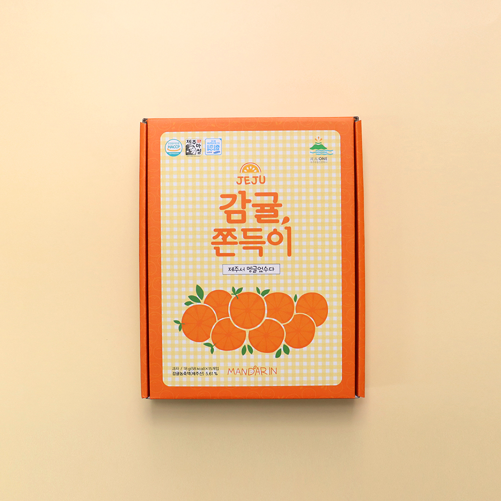 제주 감귤 쫀득이 과일쫀드기 저칼로리 간식 - 상세 이미지 4