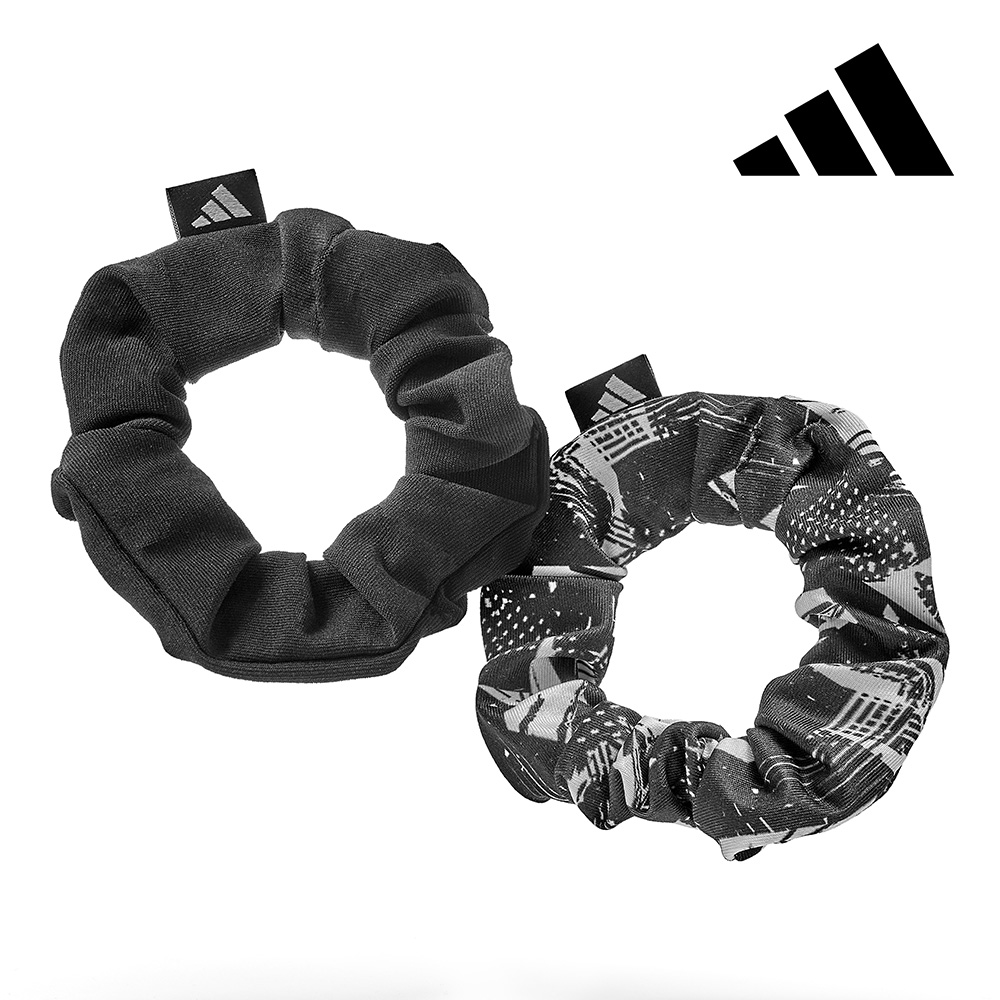 1+1 아디다스 스포츠 헤어 스크런치 뛰어난 신축성 곱창 밴드 운동 머리끈 등산 런닝 테니스 제품 이미지