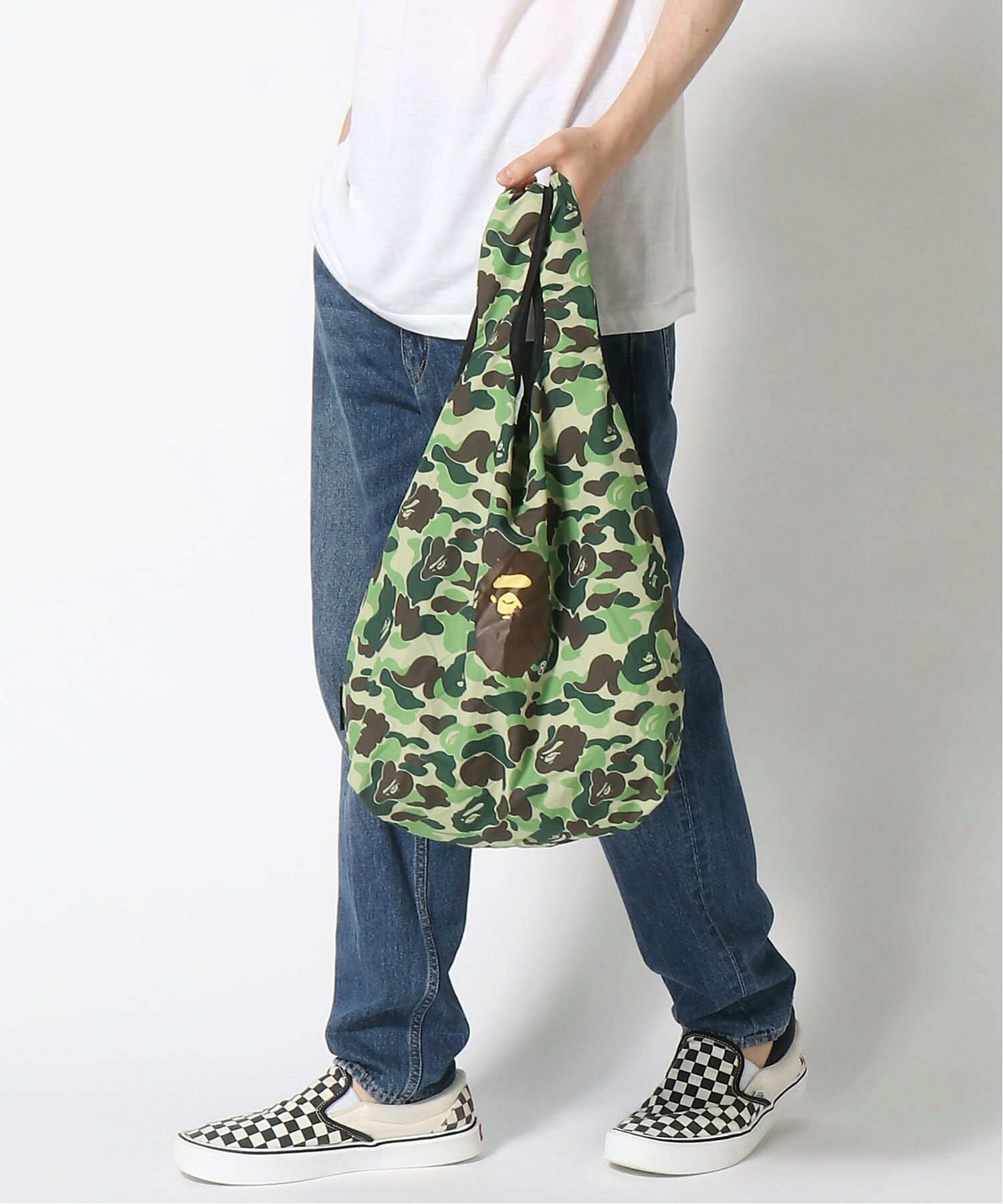 베이프 BAPE ABC CAMO APE HEAD 카모 에이프 헤드 유틸리티 토트백 - 상세 이미지 5