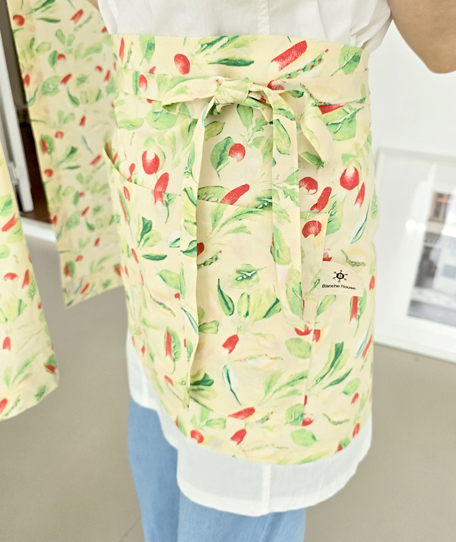 블랑쉬 라도노추추 내츄럴가든 에이프런 허리 앞치마 (자체제작)