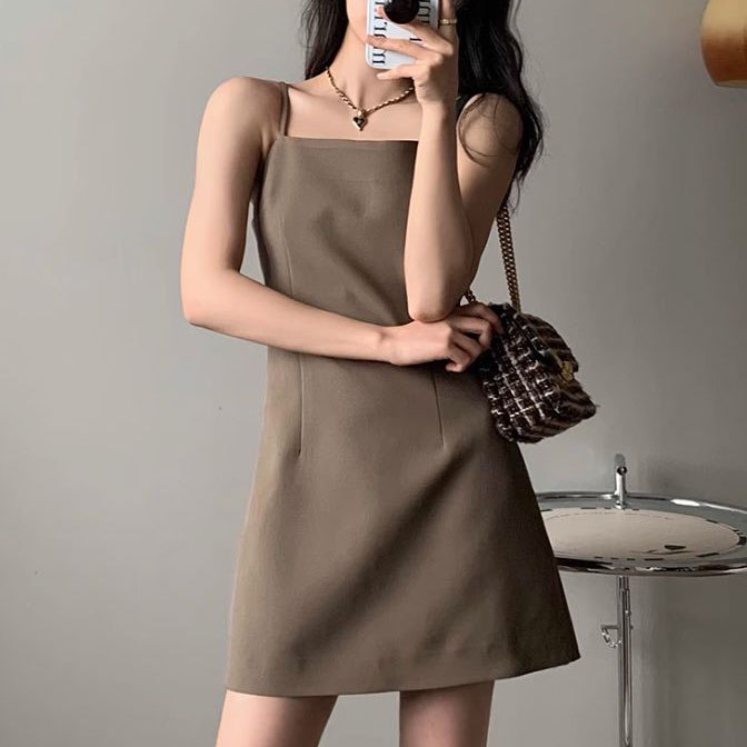 러블리해라 결혼식하객룩 미니 블랙 끈 나시원피스 이미지 7