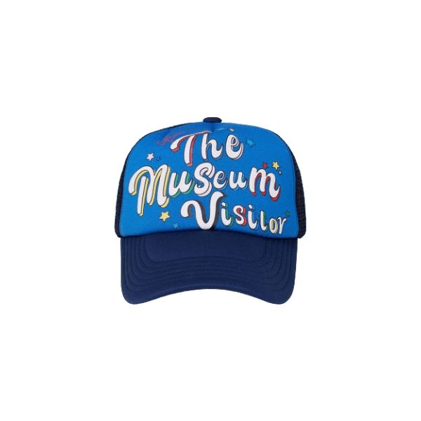 국내매장판 더뮤지엄비지터 야구모자 PARTY LOGO MESH CAP (BLUE)457379 : 비비드.