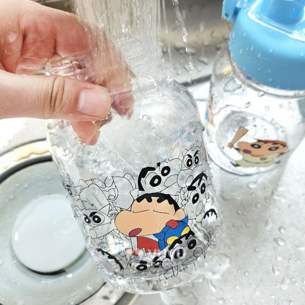 짱구는 못말려 캐릭터 액션가면 어린이 원터치 물통 보틀 초등학생 유치원 어린이집 물병 - 상세 이미지 3