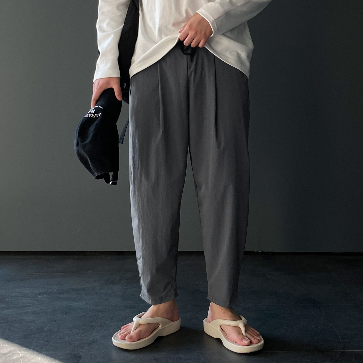 벌룬팬츠 남자냉장고바지 남자와이드팬츠 - 상품 이미지