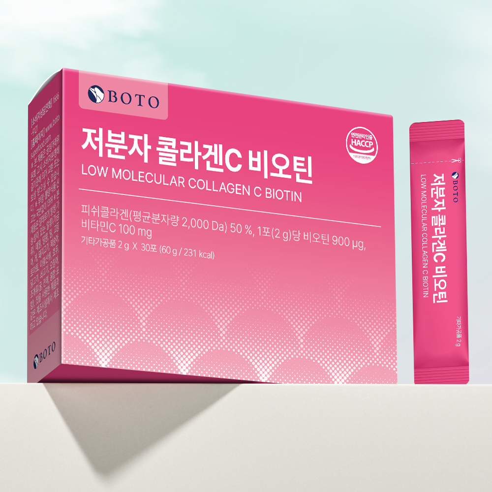 보뚜 저분자 콜라겐C 비오틴 2g 30포 6박스 - 상세 이미지 4