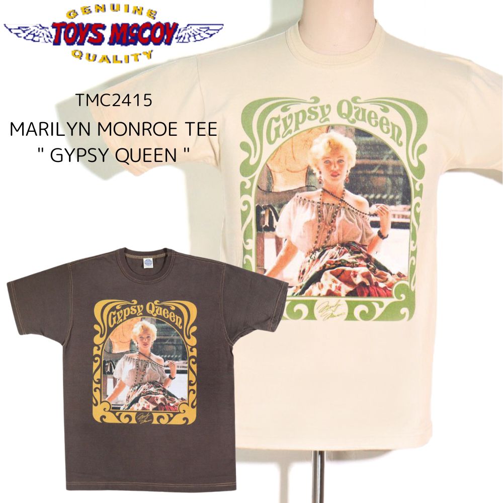 토이즈맥코이 마릴린먼로 GYPSY QUEEN 반팔 티셔츠 TMC2415 2컬러 - 메인 이미지