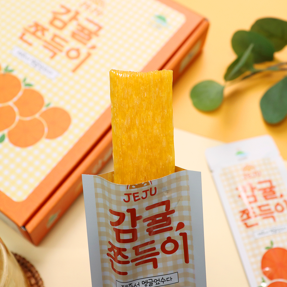 제주 감귤 쫀득이 과일쫀드기 저칼로리 간식 - 상세 이미지 2