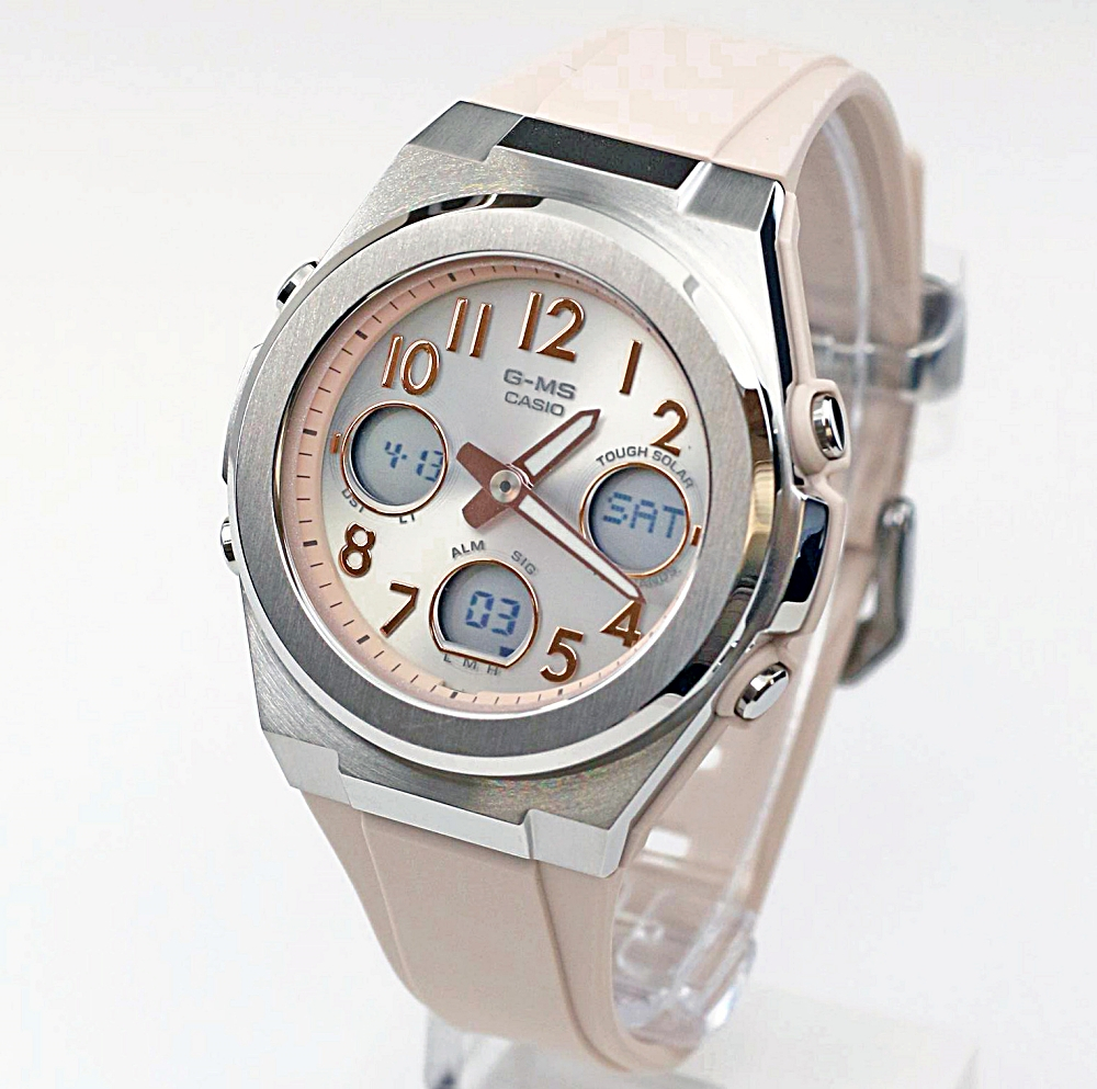 카시오 CASIO 베이비지 여성 손목 시계 MSG-W610FE-4AJF 핑크 실버 - 상세 이미지 3