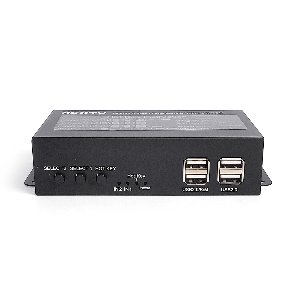 4K HDMI 2포트 듀얼 KVM스위치 NEXT 7702KVM-4KDUAL - 상품 이미지