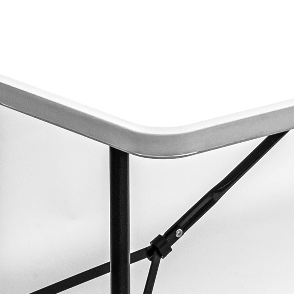 로티캠프 접이식 테이블 1800 폴딩 간이 식탁 입식 브로몰딩 다용도 화이트