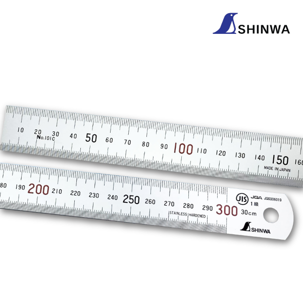 신와 JIS 1급 측정자 30cm - 상품 이미지