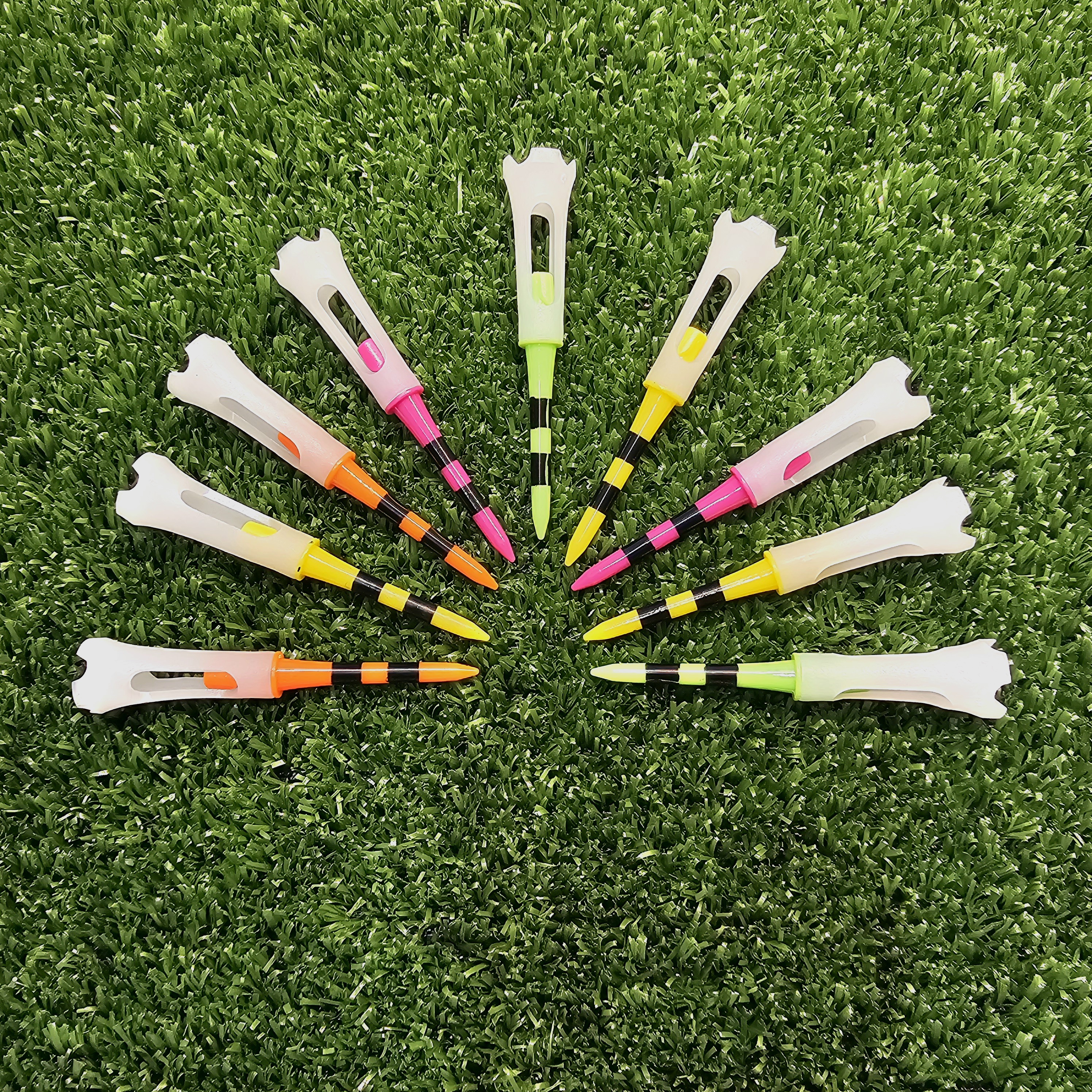 더블레이어눈금 컬러롱티83mm10개 골프티꽃이 필드캐디용품 - 상세 이미지 5
