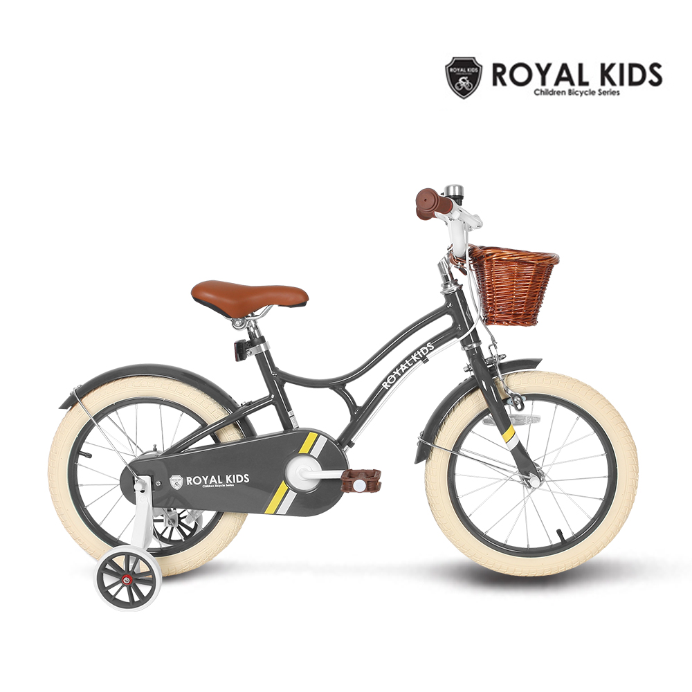로얄키즈 클래식 멜란지 그레이 16 어린이자전거 유아 4살 5살 6살 7살