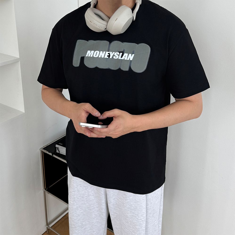 어깨넓어보이는반팔 남자박스티 쿨티셔츠 - 상세 이미지 5