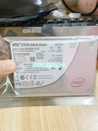 새 제품 인텔 SSD D3-S4510 480G SATA 6Gb SSDSC2KB480G801 솔리드 스테이트 드라이브