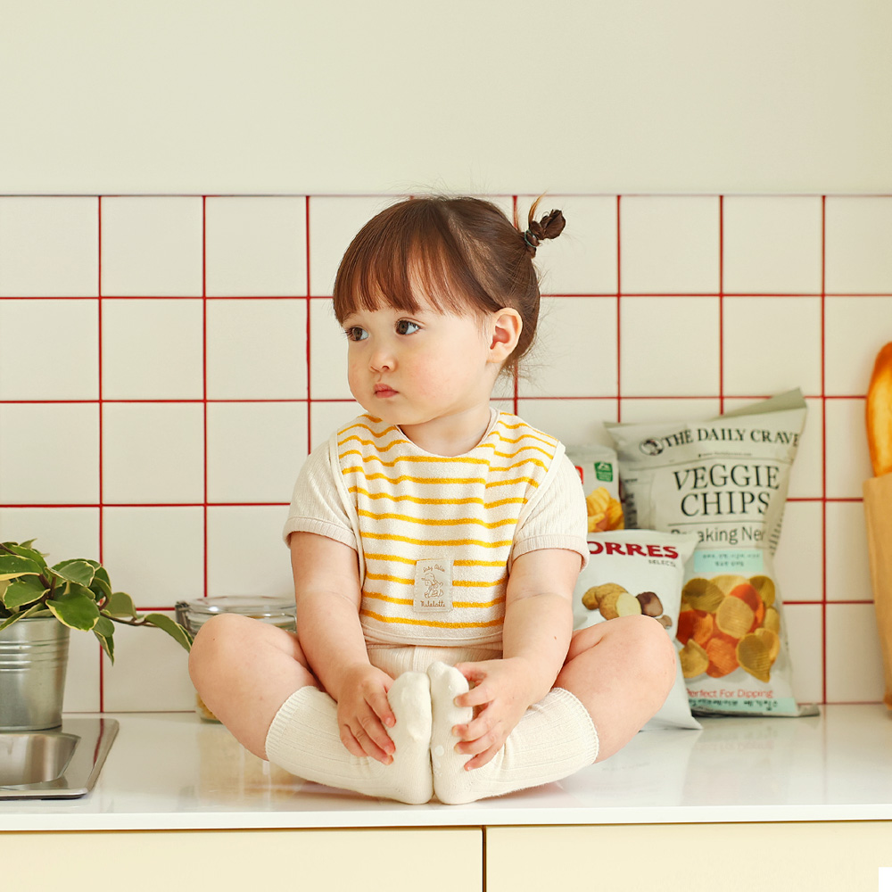 마롤로뜨 테리 모달 아기턱받이 신생아 침받이 어린이집 이유식 턱받이