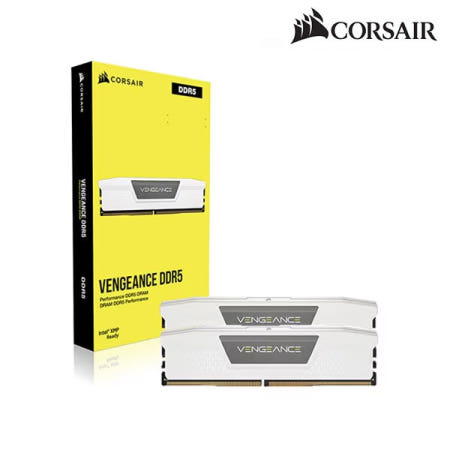 커세어 [RMA 메모리] 커세어 DDR5-5600 CL36 VENGEANCE WHITE 패키지 (32GB(16Gx2))