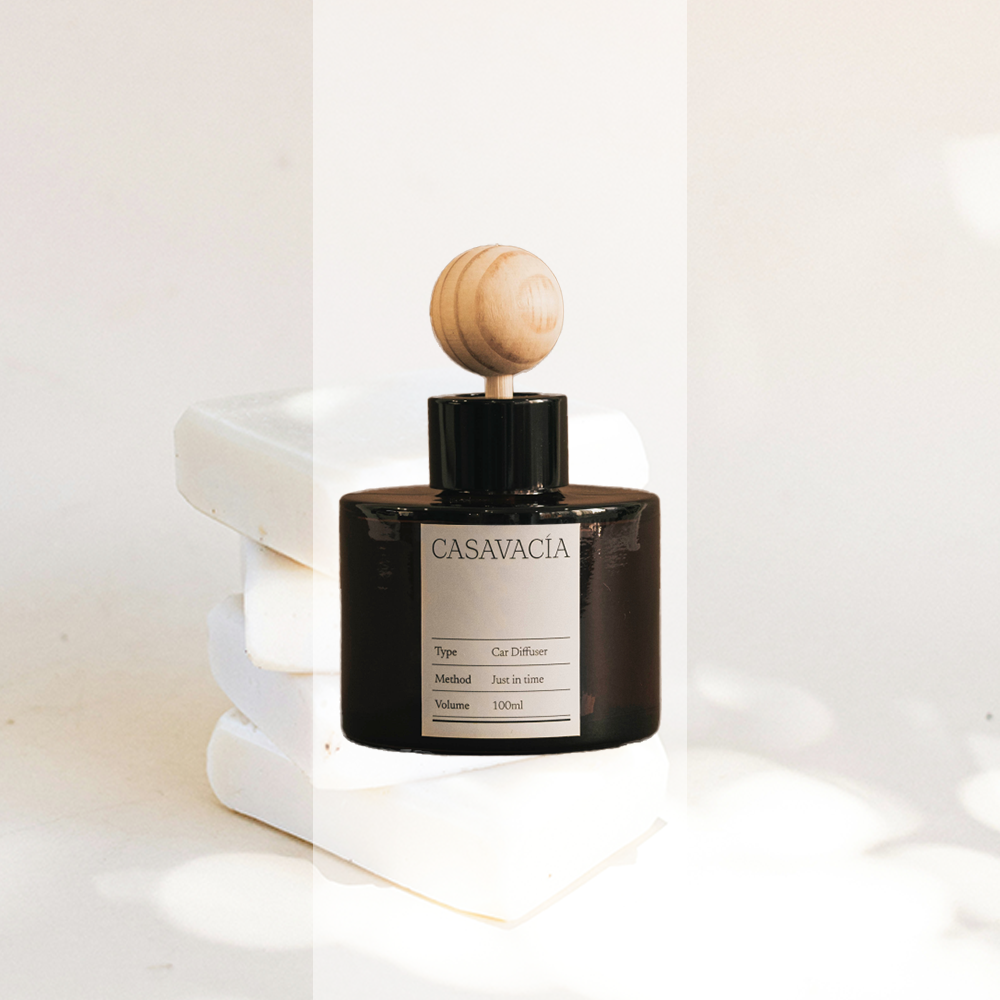 화이트 차량용 방향제 디퓨저 Eau de Parfum(25%) 비누향 - 상품 이미지