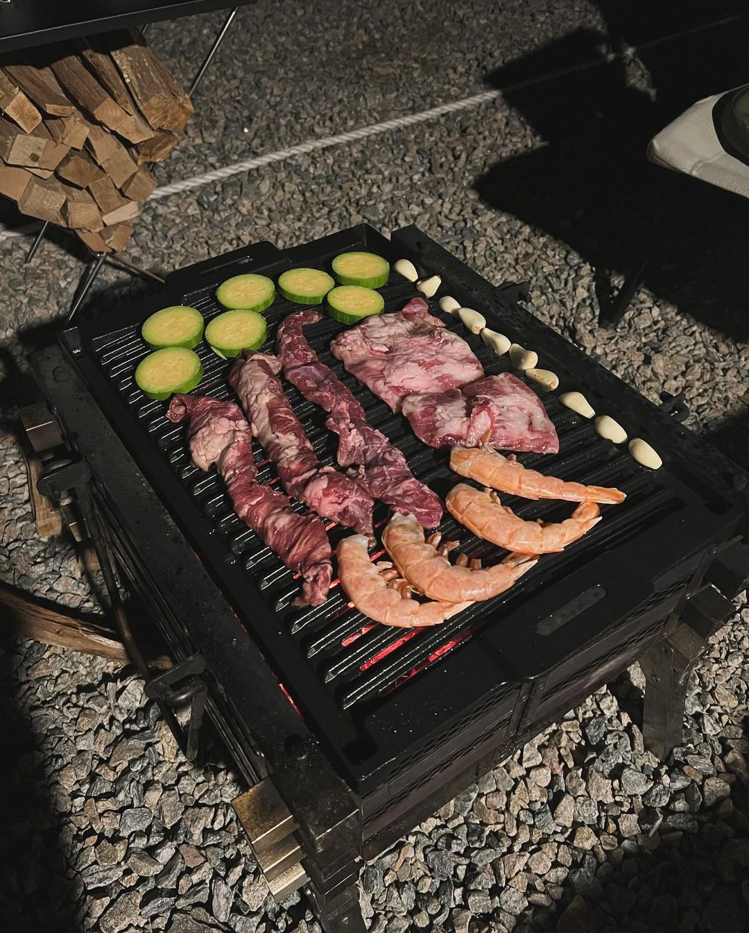 디바디바 바베큐그릴 캠핑그릴 불판 야외바베큐 숯불 석쇠 450 콜맨 파이어플레이스3