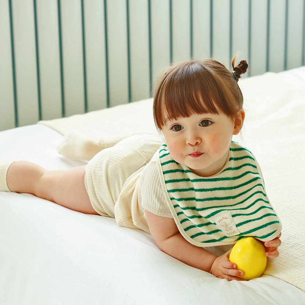 마롤로뜨 테리 모달 아기턱받이 신생아 침받이 어린이집 이유식 턱받이