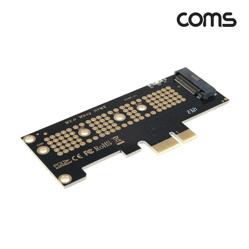 Coms PCI Express 변환 카드 컨버터 M.2 NVME SSD KEY M to PCI-E 1x 어댑터 - 상세 이미지 2
