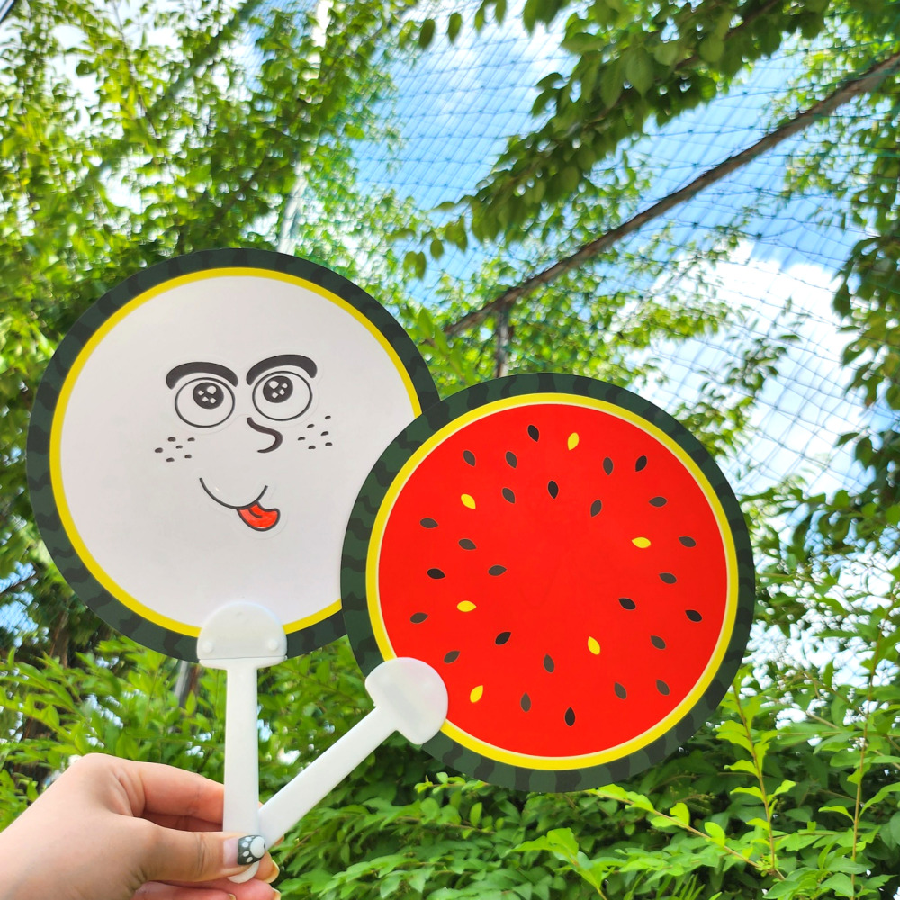 수박부채 만들기 여름 부채 꾸미기 diy 키트 - 상품 이미지