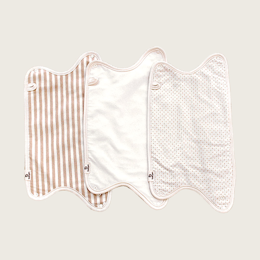 베이비앙 국내산 무형광 오가닉 아기띠 솔리드 어깨 침받이(모든 아기띠 호환)