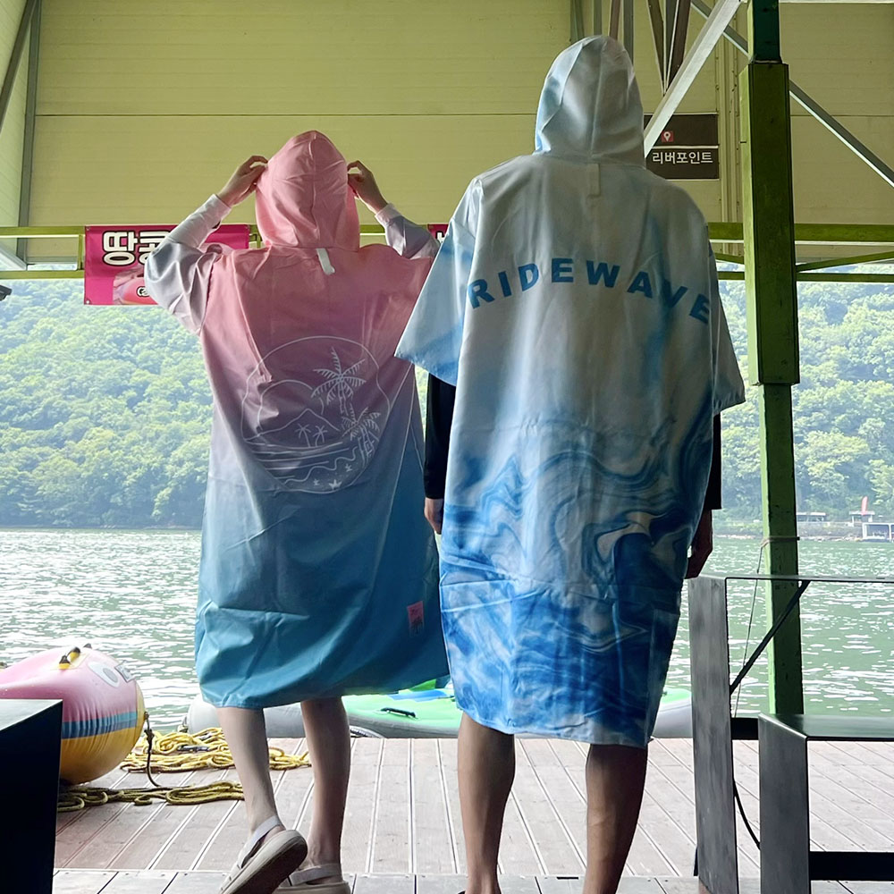 미코허그 서핑 판초타월 성인 후드 입는 비치타올 비치가운