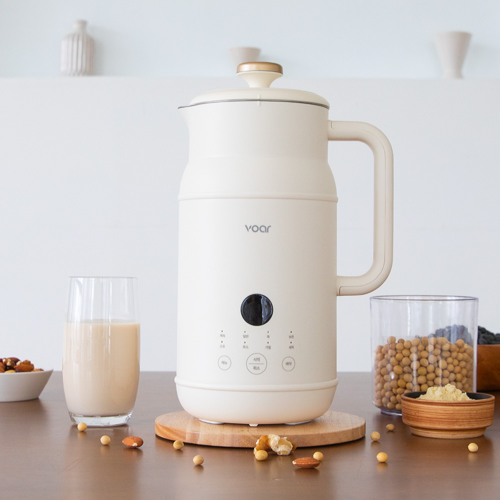 보아르 웰빈 두유 제조기 검은콩 두유기 이유식 만드는 기계 가정용 죽 두부 콩물 메이커