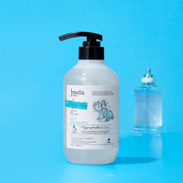 제이멜라 디즈니 프린세스 레이지 바이브 신데렐라 헤어 퍼퓸 샴푸 500ml 1개(500ml) : PH글로벌유통